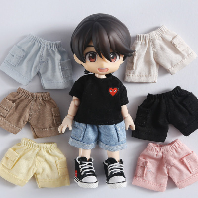 taobao agent OB11 baby dress pocket shorts Molly 12 points bjd doll clothes GSC body replacement spot