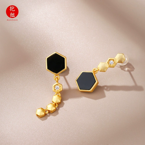 Асимметричные серьги из нефрита, природная руда, ювелирное украшение, серебро 925 пробы