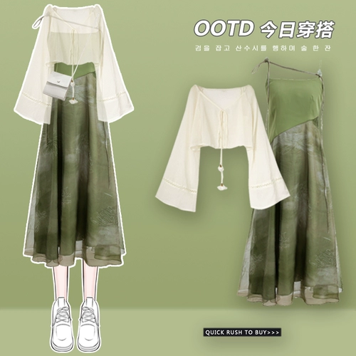 Рубашка, платье, комплект, юбка, защита от солнца, коллекция 2022