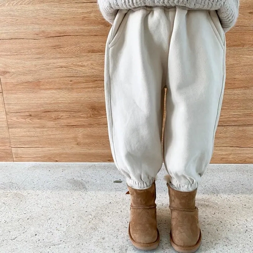 Весенние утепленные детские джинсы с начесом, штаны для отдыха, в корейском стиле