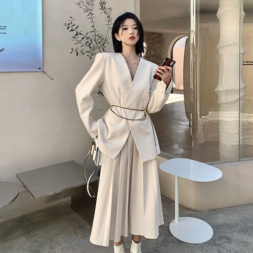 Ретро юбка, костюм, осенний комплект, 2022, в стиле Шанель, изысканный стиль, французский стиль