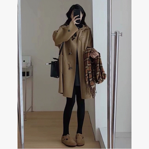 Демисезонный пуховик, шерстяное шерстяное пальто, куртка, изысканный стиль, подходит для подростков