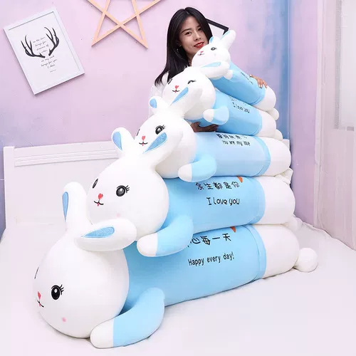 Плюшевый кролик, игрушка, подушка для сна, милая тряпичная кукла