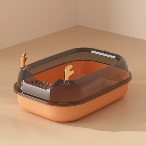 Большой кошачий песчаный горшок с закрытым типом анти -сплаш