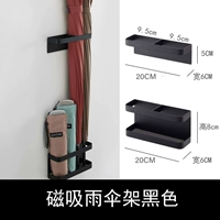 Черный зонтик с держателем для зонта