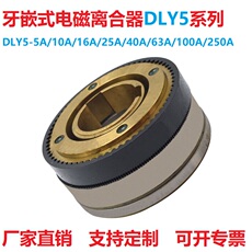Сцепление 牙嵌式多片电磁离合器湿式24v大扭矩dly5-5a10a16a40a63a100a400a