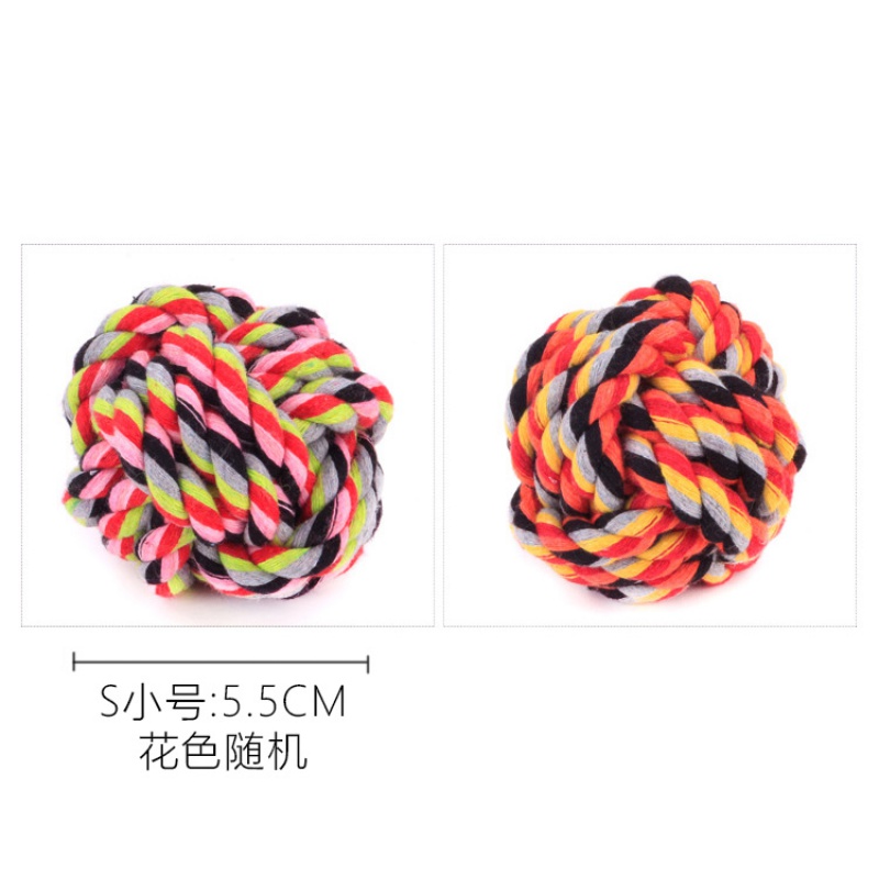 Rope Ball TrumpetDog Toy ball poodle Molars large Miniature dog Bite resistance Rope puppy Frisbee Pet Supplies & Pet Tease Kitty Toys