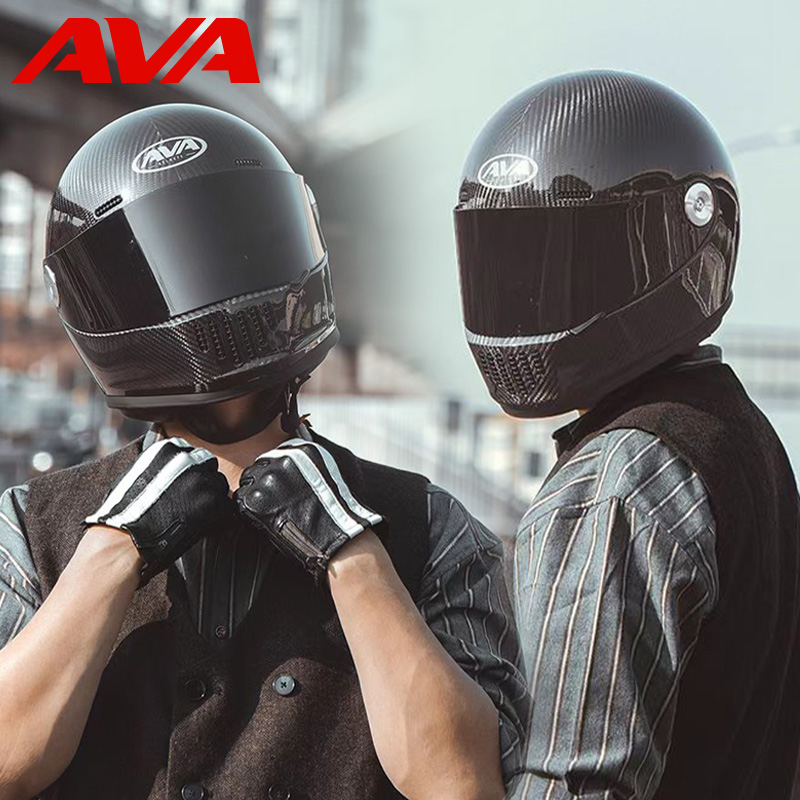 [USD 386.67] Ava Dynasty Carbon Fiber Helmet Motorcycle Full Helmet