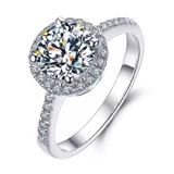 Платиновое обручальное кольцо, 18 карат, легкий роскошный стиль, изысканный стиль, один карат