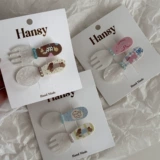 Милая заколка для волос, милый комплект, вилка, ложка, универсальная челка, мультяшный аксессуар для волос, котенок