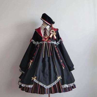 taobao agent Lolita genuine Loli full model+hat skirt lolita little witch OP dress lolita autumn and winter model