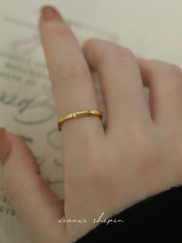 Квадратное небольшое дизайнерское модное кольцо из нержавеющей стали, не выцветает, изысканный стиль, на указательный палец