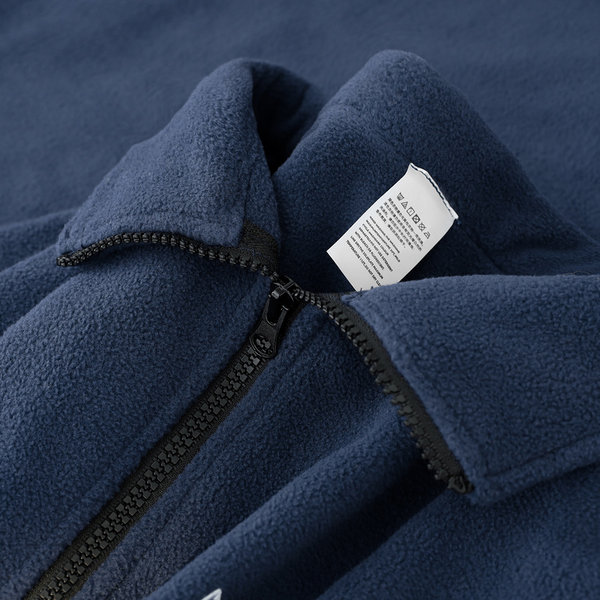 Зимний синий бархатный свитшот, утепленная толстовка с молнией, куртка