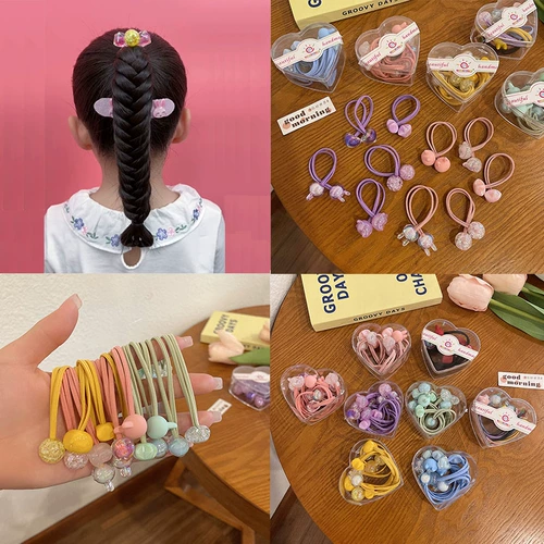 Детский эластичный аксессуар для волос, мультяшная милая резинка, хвостик