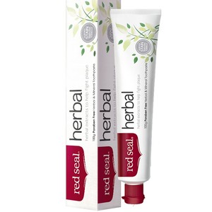 redseal红印草本牙膏温和清洁有助牙龈降火无氟低泡清新口气100g