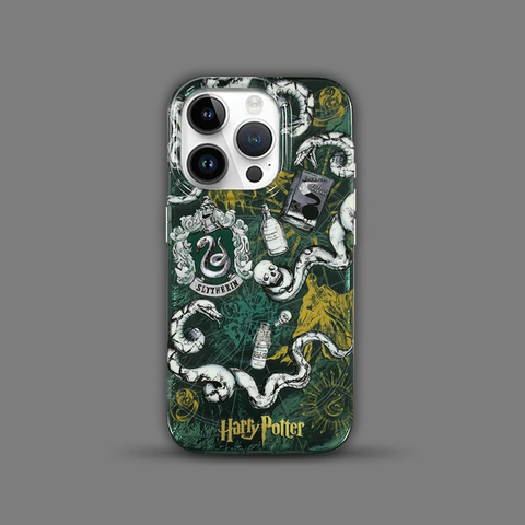 Harry Potter Slytherin Serpent Emblem iPhone Case