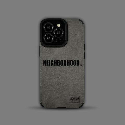 NBHD NEIGHBORHOOD Leather Matte Tough Shockproof Plus/Pro/Max – 16, 15, 14, 13, 12 iPhone Case