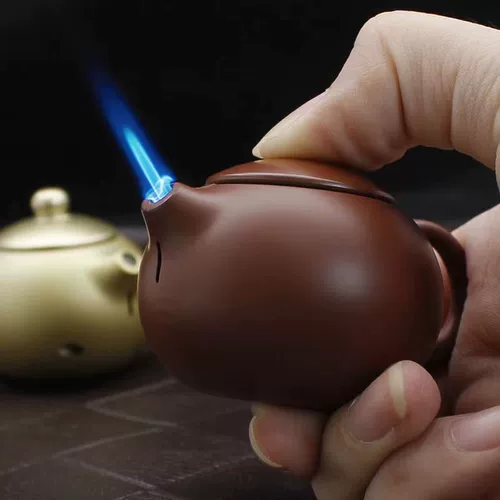 Creative Zisha Pot Model XI Shi Чюрехта легкий ветропроницаемый поход к Blue Flame Личный металл надувные странные украшения