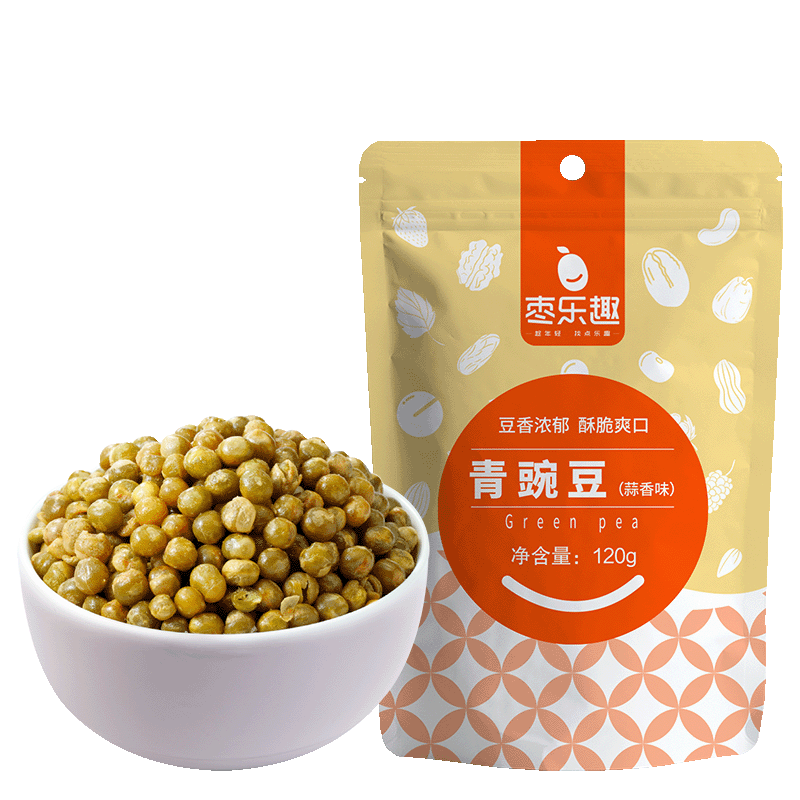 天降3.99！枣乐趣青豌豆蒜香炒货小包