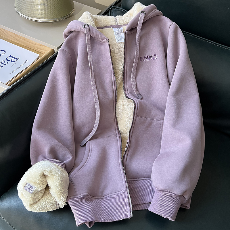  Taro purple warm lamb cashmere+2XL  