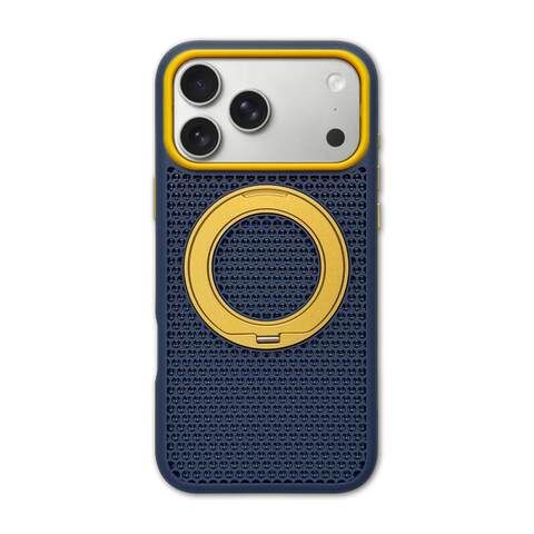 Grid Ring Stand Perforated iPhone Minimalist Heat dissipation iPhone Case for iPhone 13 – 18