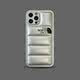 The North Face Trendy Fashionable Phone Cases Covers Puffy Puffer Down Jacket Dark    iPhone 15, iPhone 14, iPhone 13, iPhone 12, iPhone 11