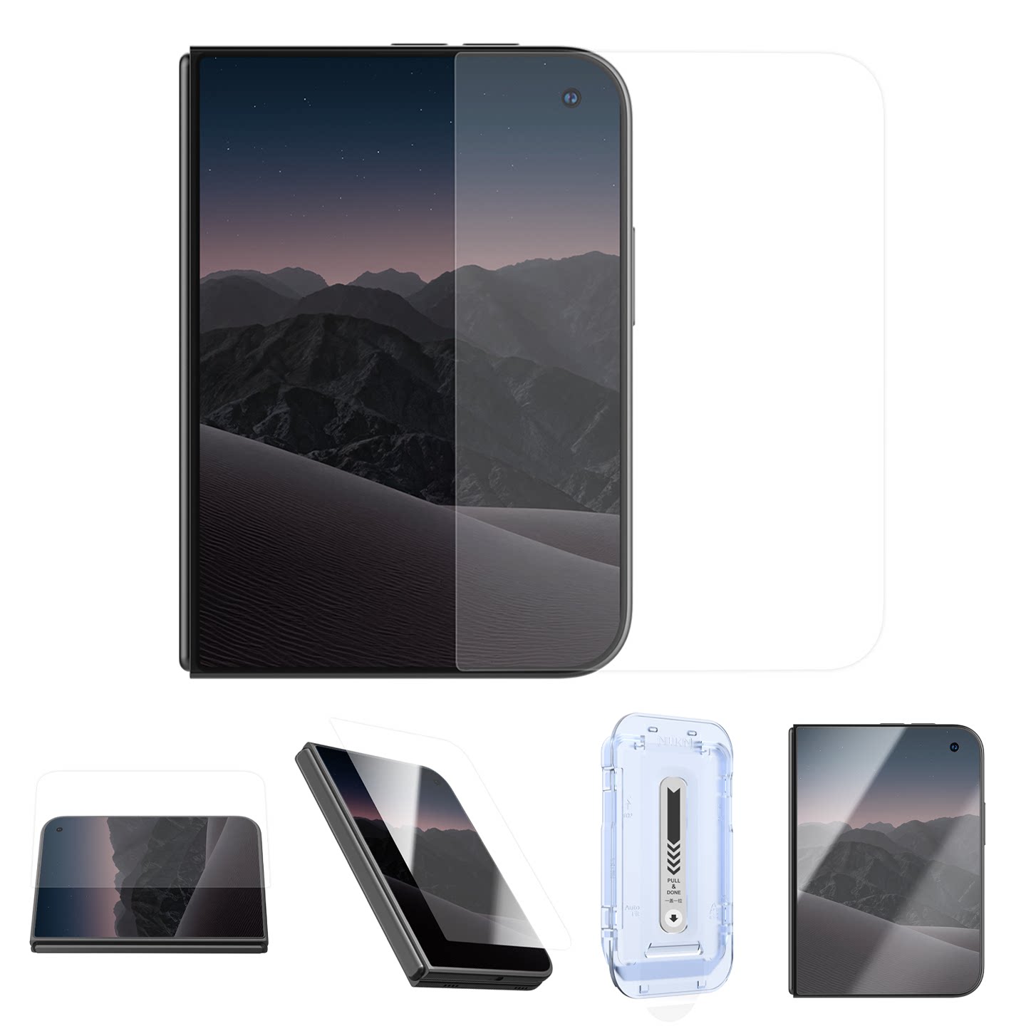 Nillkin Duo Foldable Dust-Free Screen Protector Film iPhone Case