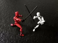 [Черный+красный]/Третья покосная мульти -джонье может быть перемещено на сами [Получите три жеста+шесть оружия]