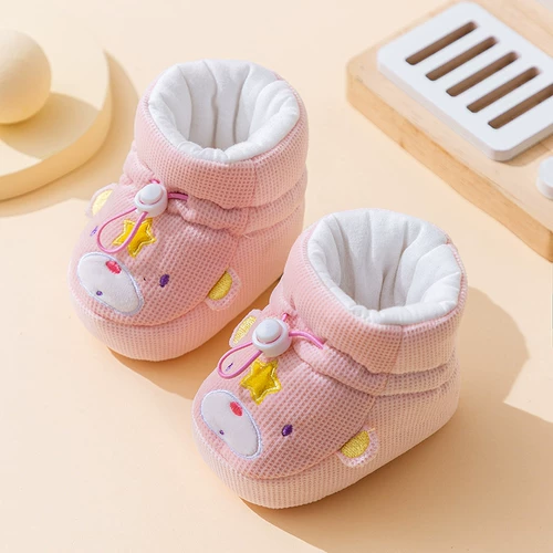 Детская обувь для новорожденных, бахилы подходит для мужчин и женщин для девочек для раннего возраста, мягкая подошва, 3-6-12 мес.