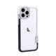Apple Logo Contrast Border Clear iPhone Case for iPhone 13 – 17