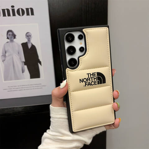 The North Face Phone Cases Covers Trendy Fashionable Puffy Puffer Down Jacket Galaxy Galaxy S24, Galaxy S24 Plus, Galaxy S24 Ultra, Galaxy S23, Galaxy S23 Plus, Galaxy S23 Ultra, Galaxy S22, Galaxy S22 Plus, Galaxy S22 Ultra,