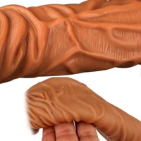 Realistic Penis Sleeve Sex Toys For Men Male Reusable Condom