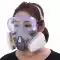 Mặt nạ phòng độc 6200 mặt nạ chống bụi phun sơn khí hóa học đặc biệt bảo vệ mặt nạ kín mặt bụi công nghiệp than hoạt tính 