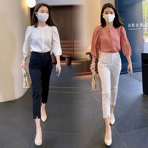 Осенний комплект, рубашка, костюм, штаны