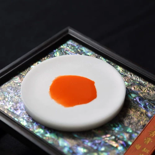 .Фу Бисин Нематериальное культурное наследие Чжаоцин Белый Дуань Тонкий чернильный камень Натуральный необработанный камень Чисто ручная работа Маленький обычный чернильный камень