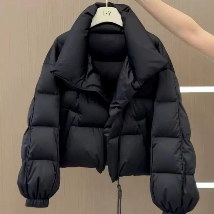 Черный зимний пуховик, элитный