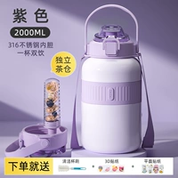 Purple 2.0L Double Drink [Antibacterial 316/Независимый чайный склад/3D Patch/Cup Brush]