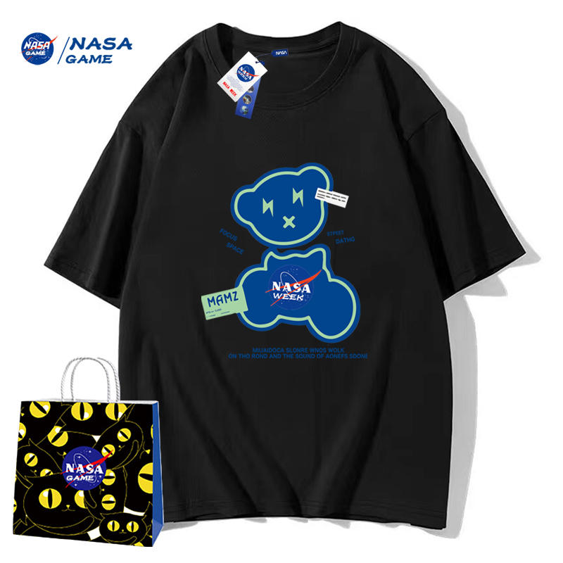 bug价： 3件 到手49.9元  NASA GAME超多款纯棉亲子装T恤 ,大人小孩同价 