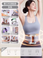 Ультрасовременная модель❤️Регулируемый пояс + 99 уровней мощности + горячий компресс красного света + цифровой ЖК-дисплей + 6 режимов + скорость вращения 26800 + массаж релаксации 38 мм + сжигание жира и формирование формы + срок службы литиевой батареи + фирменный высококачественный двигатель - серый.