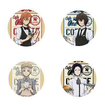 taobao agent Bungou Stray Dogs Anime Dazai Osamu Akutagawa Ryunosuke Nakahara Nakano Anime Peripheral Badge Baji Pendant