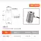 Ruilide độ chính xác cao Micro đẩy-kéo cảm biến áp suất mô-đun cân đo lực trọng lượng đầu dò cảm biến căng thẳng tùy chỉnh Cảm biến áp suất