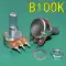 B10K B50K B100K đơn kết nối 3-pin khuếch đại công suất âm lượng âm thanh có thể điều chỉnh đơn kết nối chiết áp trục D 20mm Chiết áp