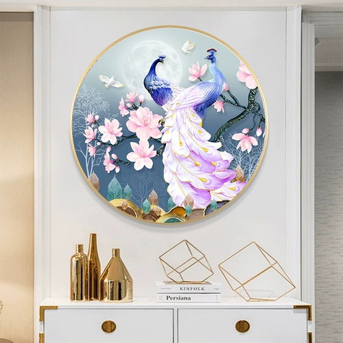 Цветочный цветок богатый павлин 2023 Новая 5D Diamond Painting полна бриллиантов.