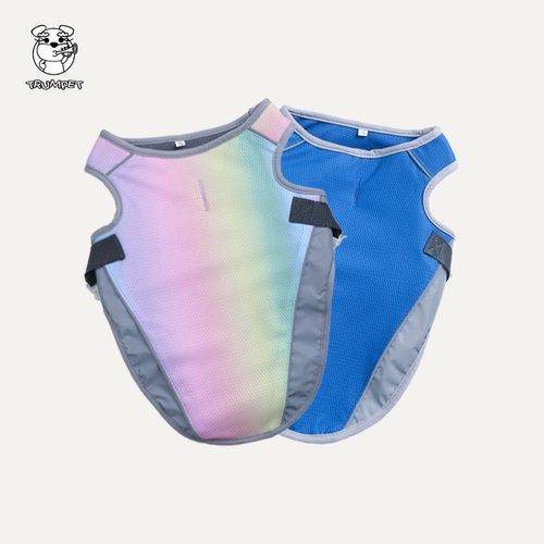 Труба его домашнего питомца лето охлаждение охлаждение летние слова жилет жилет радужного радуги большие собаки ins