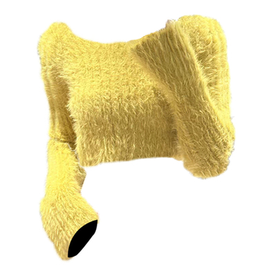 taobao agent Ginger colored retro top, velvet knitted sweater