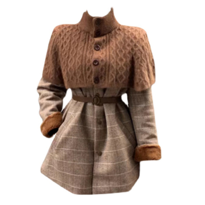 taobao agent Retro cardigan, shawl, woolen coat, for leisure, 2022 collection