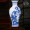 Сине - белый фарфоровый рисунок горы Длинный хвост бутылка + деревянное основание