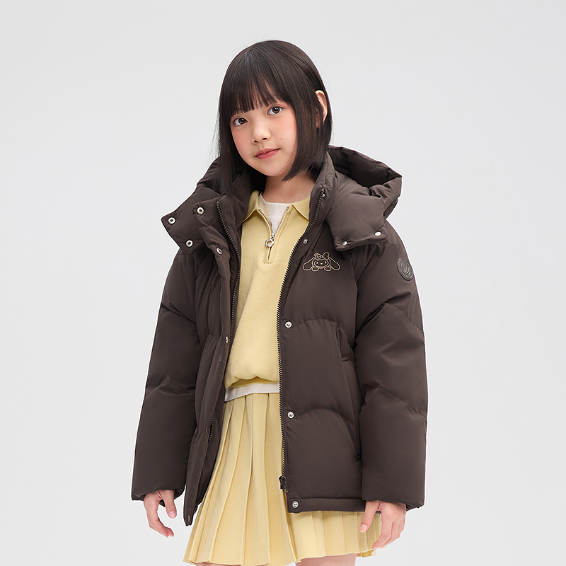 【25冬新品】波司登女童羽绒服舒适生活短款洋气百搭解压外套女