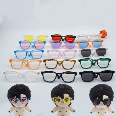 taobao agent Wait 20cm cotton dolls BJD20 cm doll star black sunglasses spot with color glasses
