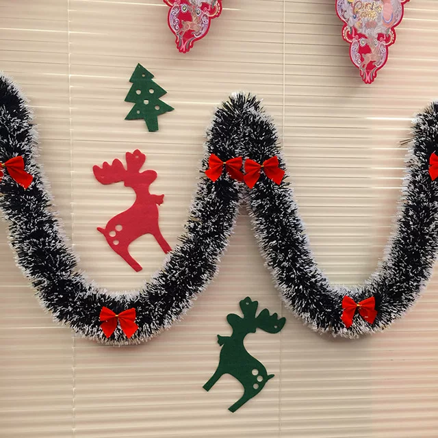 [2M рождественская гирлянда из искусственного снега зелёная лиана Xmas]